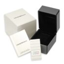 Emporio Armani Men's Rectangular Beige Dial Brown Leather Strap Watch - AR0154